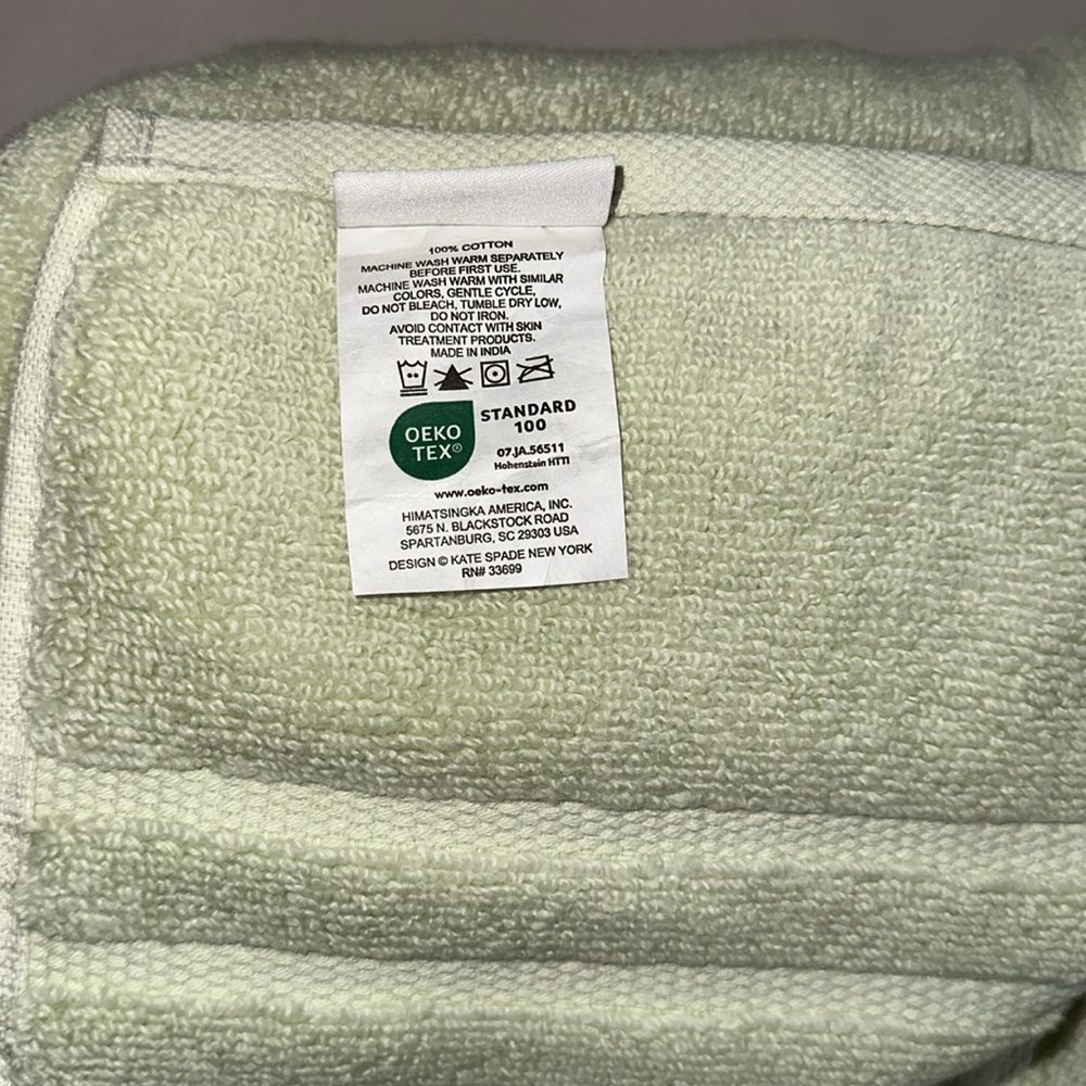 Kate Spade Honey Dew Bath Towels - Picture 4 of 5